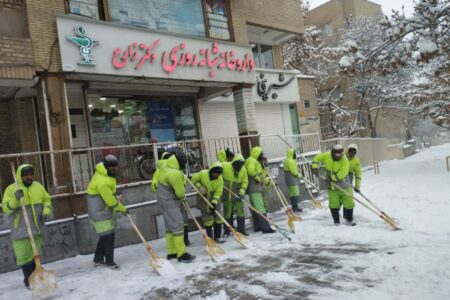 برف 20 سانتی در همدان