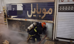 آتش‌سوزی در پاساژ قائم همدان مهار شد